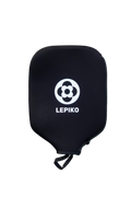 A black neoprene hand warmer pad with a white circular flower logo and the brand name 'LEPIKO' printed on the front, shown against a plain white background.